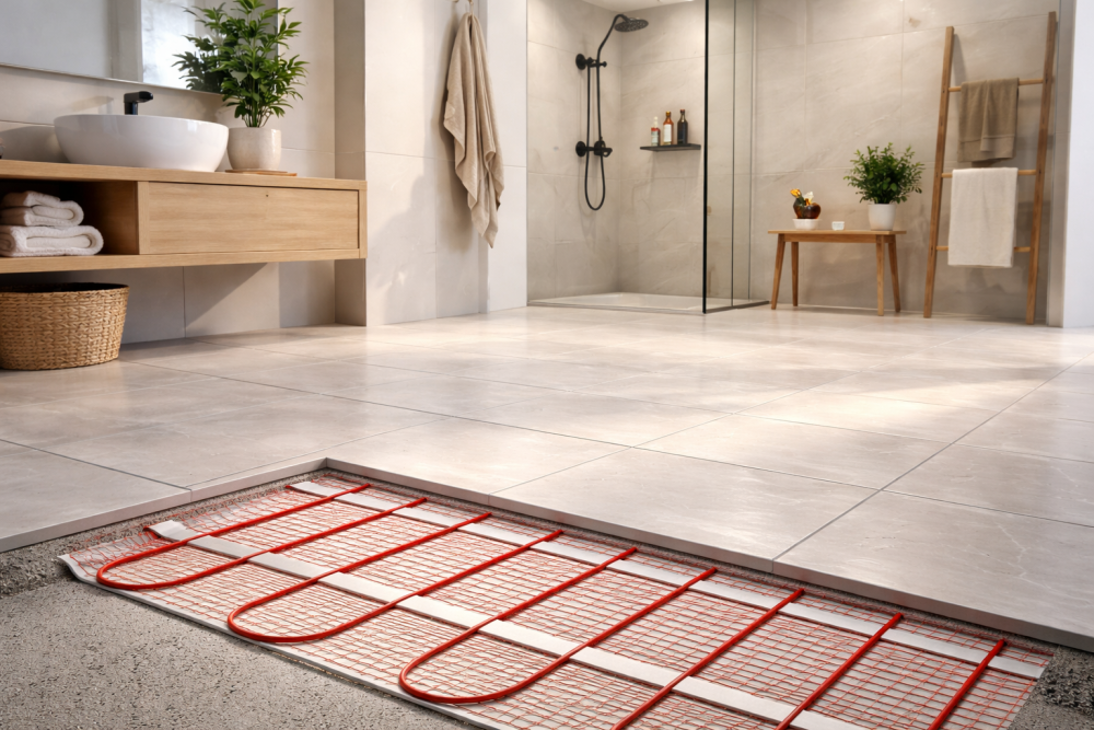 Põrandaküttega vannituba