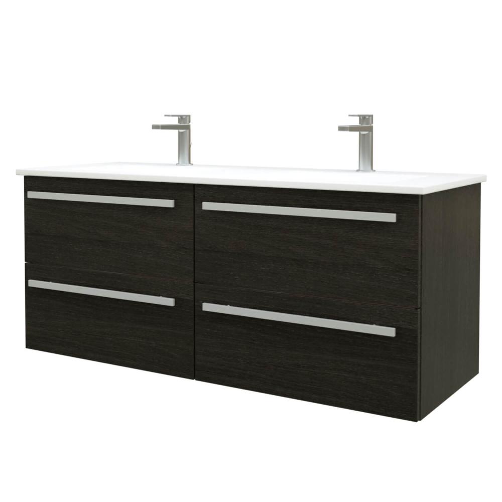 Valamukapp Harma Serena 1210x450x518 mm, koos valamuga, must tamm