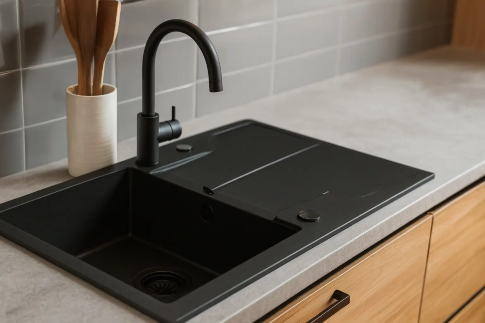 Deante Andante graniidist köögivalamu ZQN N113 Nero