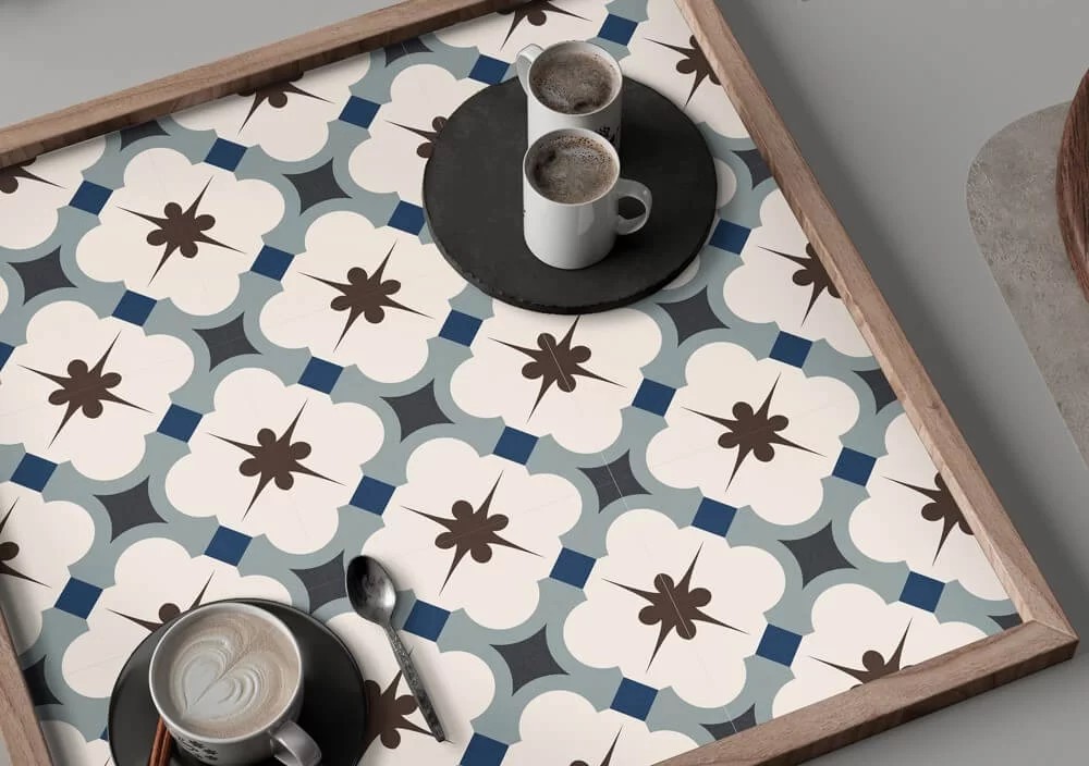 Gayafores Grace blue deco plaat