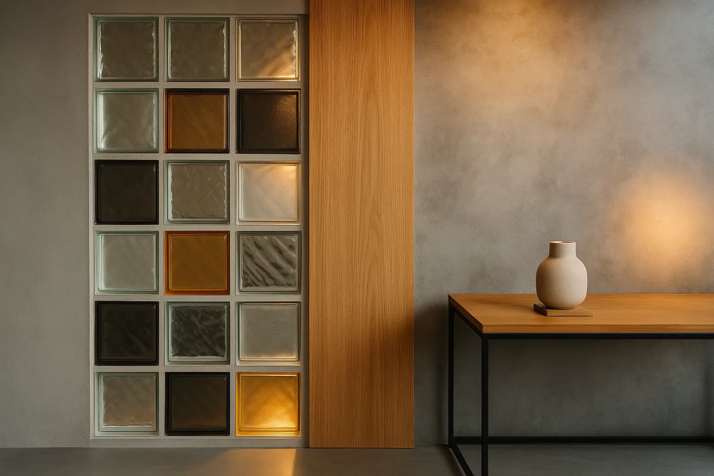 Klaasplokk puidust raamiga