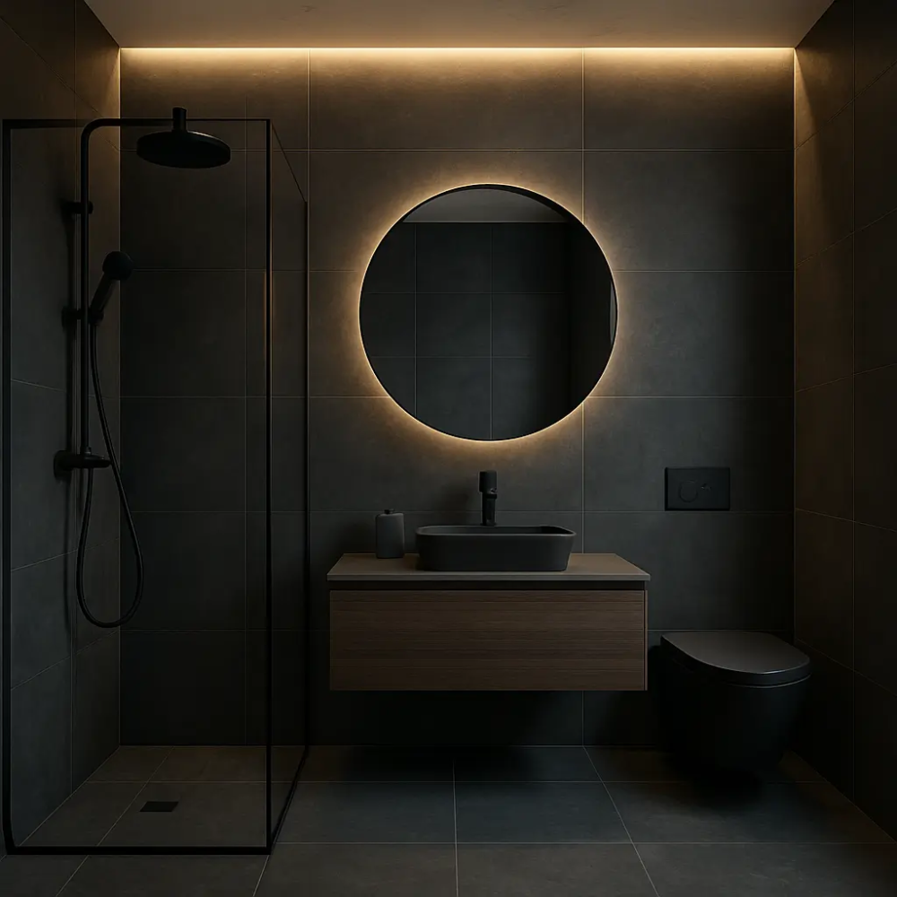 Minimalistlik vannitoa valgus