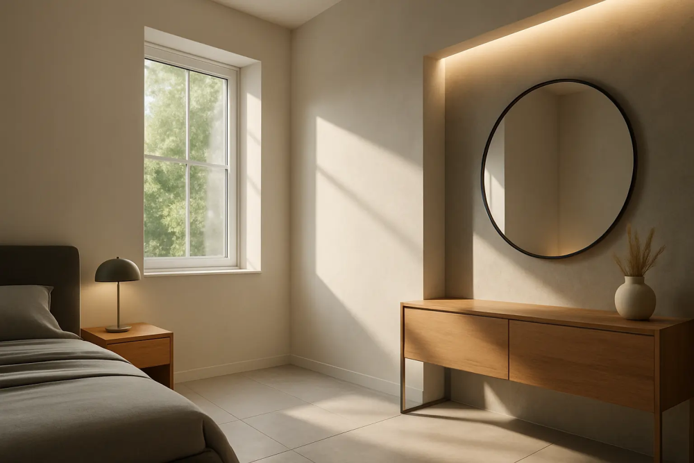 Tasakaalustatud valgus toas