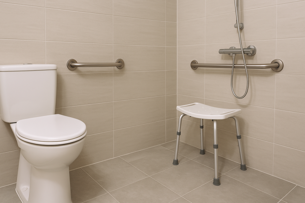 Turvalised tugikäepidemed vannitoas