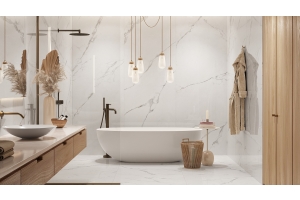 Kuidas luua luksuslik efekt marmorilaadsete plaatidega