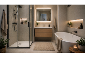 Shower cabin vs bathtub – what to choose for a small apartment bathroom?
