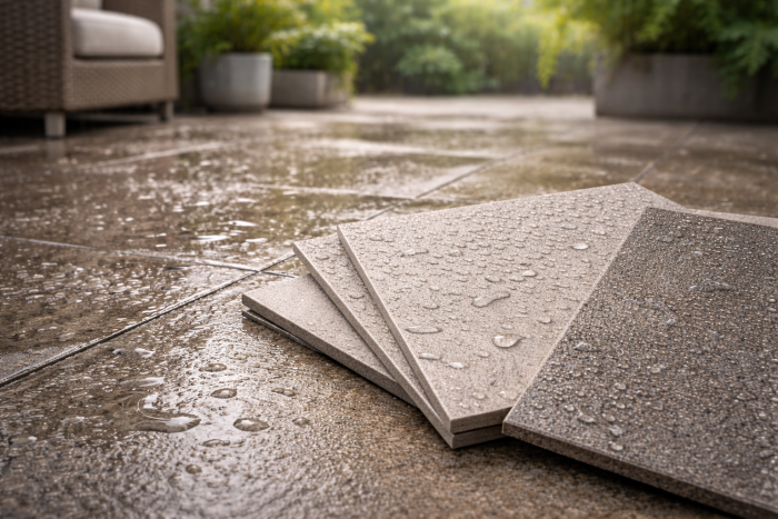 What are slip-resistant tiles and when are they needed?