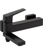 Deante Blur vannisegisti seinale paigaldatav kokkuklapitava jooksutoruga matt must BQL_N12M