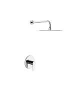 Dušikomplekt Ramon Soler Titanium, ühe käepidemega Ø240 mm dušipeaga, kroomitud 18D301862