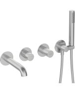 Deante Silia Hexa vannisegisti 4-avaline peidetud harjatud teras BHS_F18P