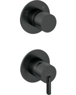 Deante Silia seinasisene dušisegisti, ümberlülitiga, matt must BQS_N44P