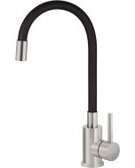 Deante Luno köögisegisti painutatava jooksutoruga, matt must ja harjatud teras BOC_B720