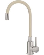 Deante Luno köögisegisti painutatava jooksutoruga, beež ja harjatud teras BOC_5720