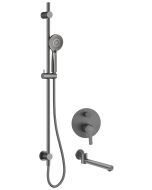 Deante Arnika peidetud dušikomplekt vannitilaga titanium NAC_D9QA