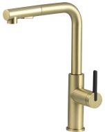 Deante Momi köögisegisti väljatõmmatava jooksutoruga, harjatud kuld BKM_R73M