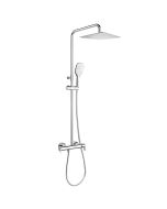 Dušikomplekt Ramon Soler Blautherm, teleskoopne ühe käepidemega, 300 mm ruudukujuline dušipea, kroomitud 94D308884