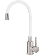 Deante Luno köögisegisti painutatava jooksutoruga, matt valge BOC_W720