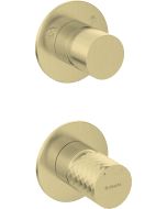 Deante Silia Hexa seinasisene dušisegisti, ümberlülitiga, harjatud kuld BHS_R44P