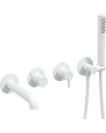 Deante Silia vannisegisti 4-avaline peidetud matt valge BQS_A18P