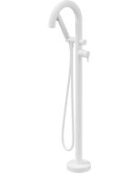 Deante Silia vannisegisti põrandale paigaldatav dušikomplektiga matt valge BQS_A17N