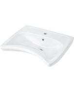 Deante Vital keraamiline valamu 49,5x60,5 cm seinale paigaldatav segistipinnaga valge CDV_6U6W
