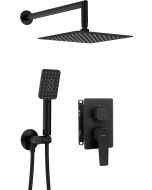 Deante Blur peidetud dušikomplekt segistiga BOX matt must BXYZNQLM