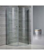 Dušinurk Harma DN028 90x90x200cm ümar, 6mm kirgas turvaklaas