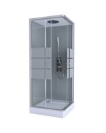 Dušikabiin Harma Luuna 90x90x215cm, madal alus, katusega