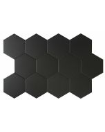 Keraamiline plaat Mayolica Essence must 14x16 Hexagon (pakis 0,44m2/26tk)