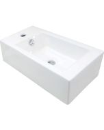 Deante Square keraamiline valamu 50x25,5 cm pinnapealne vasak valge CGS_6U2L