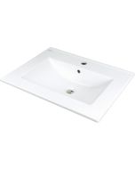 Deante Tubo keraamiline valamu 46,5x61,5 cm süvistatav segistialusega valge CTU_646M