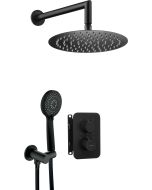 Deante Therm peidetud dušikomplekt termostaatsegistiga BOX matt must BXYZNEBT