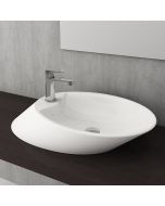 BOCCHI Vessel 1021 kaussvalamu segistiavaga, ilma ülevooluavata 56x39 cm; valge