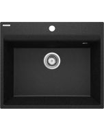 Deante Corio graniidist köögivalamu must ZRC_210A 600x500x216 mm