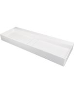 Deante Blur graniitvalamu 40x100 cm pinnapealne katteplaadiga matt valge CQB_AU1S