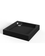 Dušialus Harma SBS90 90x90x15cm, must, kandiline (dušinurkadele S28BH3013)