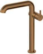 Deante Silia kõrge valamusegisti ristkülikukujulise tilaga harjatud bronze BQS_C24K