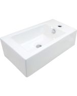 Deante Square keraamiline valamu 50x25,2 cm pinnapealne parem valge CGS_6U2R