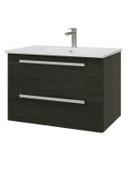 Valamukapp Harma Serena 810x450x518 mm, koos valamuga, must tamm