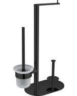 Deante ROUND 3-in-1 tualettpaberi statiiv, matt must 330×160×527 mm ADR_N732