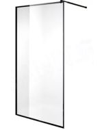 Harma dušisein 80X200cm, 5mm kirgas karastatud klaas, matt must alumiinium raam