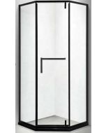 Dušinurk Harma BH3012 90x90x195cm, must raam, 6mm kirgas turvaklaas