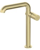 Deante Silia Hexa valamu segisti, kõrge, ristkülikukujulise tilaga, harjatud kuld BHS_R24K