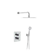 Dušikomplekt Ramon Soler Blautherm, termostaatiline ühe käepidemega, käte dušš ja 250 mm metallist dušipea, krom 94D302551
