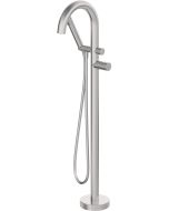 Deante Silia Hexa vannisegisti põrandale paigaldatav dušikomplektiga harjatud teras BHS_F17N