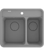 Deante Momi graniitköögivalamu hall ZKM_S503 600x520x229 mm