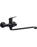 Deante Boro valamu segisti, seinale paigaldatav, pikendatud tilaga – voolikuühendusega, matt must BMO_N56M