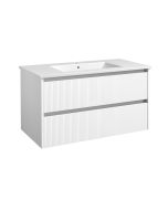 Harma valamukapp valamuga, alumiiniumprofiilid, matt valge, 100 cm