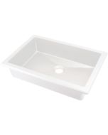 Deante Correo graniitvalamu 35x50 cm alt paigaldatav süvistatav matt valge CQR_AU5U