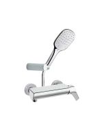 Duši-/vannisegisti komplekt Ramon Soler Urban Chic K3 dušikomplekti ja ohutusklaasiga, kroom 21D302410